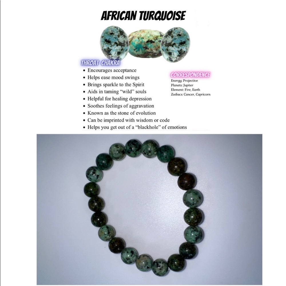 $5 Natural African Turquoise beaded bracelet $5 if bundled